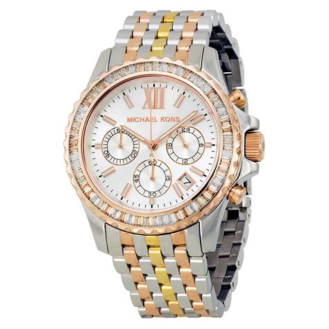 michael kors everest silver watch|Michael Kors Everest silver.